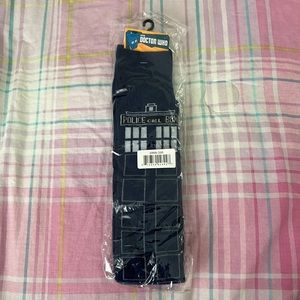 Dr Who Knee High Tardis Socks